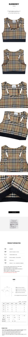 BURBERRY Damen Vintage Karos Bra Top 43845025 [P]