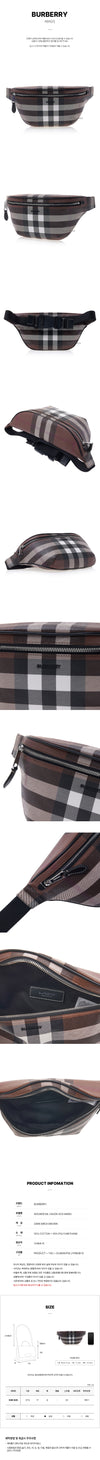 BURBERRY ML Cason GC9 A8900 Männlicher Exaggerate Check Cason Bum Bag 102397938 [P]