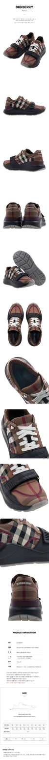 BURBERRY Herren Karo Baumwoll Sneakers 8052971 MF TNR RAMSEY M ST A8894 75636082 [P]