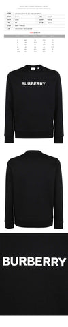 Burberry Logo Sweatshirt Black 151784766 [P]