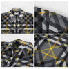 BURBERRY ミックスチェックジップアップシャツ 55810827 [P]