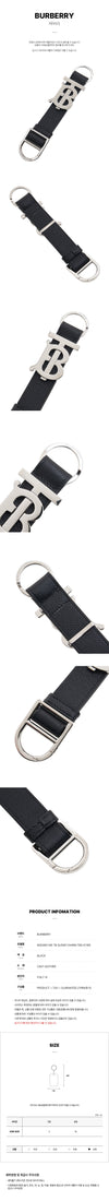 BURBERRY TBQ A1189 Herren Schlüsselanhänger mit Monogramm-Motiv aus Granulated Leder 76972622 [P]