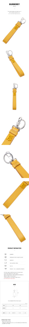 BURBERRY Männerschlüsselanhänger aus Monogramm-Motiven und geschältem Leder 8065996 MS TB KEY CHAIN ETH A4029 52787027 [P]