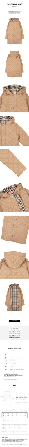 BURBERRY Damen Kapuzenmantel mit Diamantsteppung A7029 (6-10) 8069407 63187988 [P]