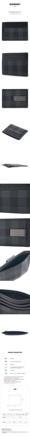 Burberry Men's Check Money Clip Case 8070202 MS CHASE BRT A1208 75828511 [P]