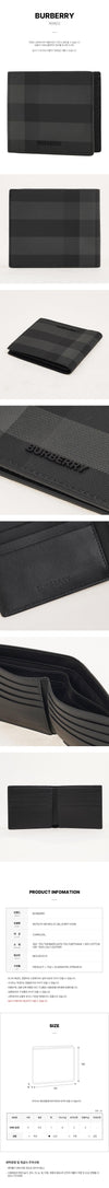Burberry Men's Check Leather Wallet 162940496 [P]