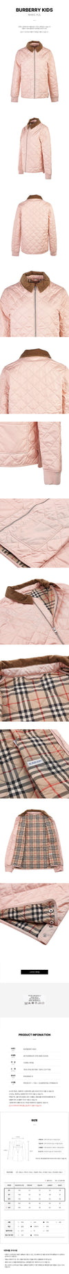 Burberry KG6 OTIS NEW A3348 Girl's Quilted Jacket (6-10) 105802698 [P]