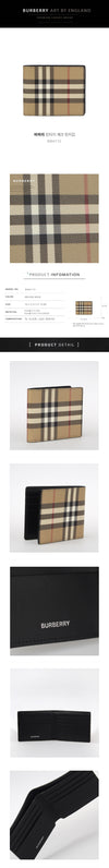 BURBERRY チェック柄のビンテージ二つ折り財布 153688446 [P]