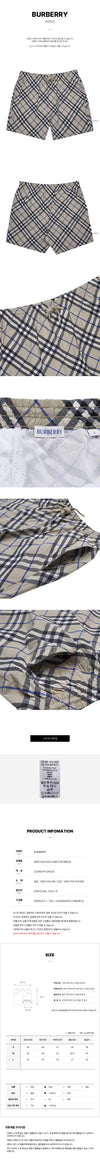 BURBERRY M E24 MW FOR B9629 SS25 Herren Check Badebekleidung 132699307 [P]