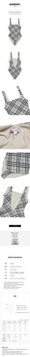 BURBERRY Damen Kariertes Badeanzug 132698751 [P]