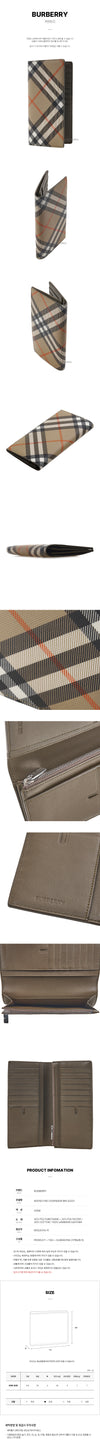 BURBERRY MS CAVENDISH BIN A2021 FW24 Herren Check Continental Geldbörse 119193965 [P]