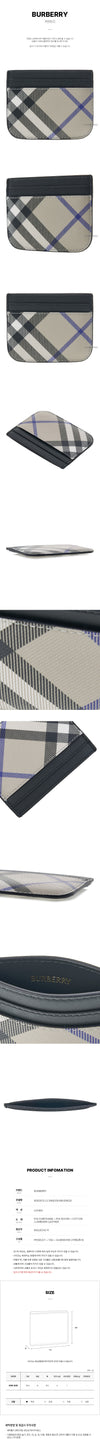 BURBERRY チェック柄カードケース B9629 SS25 136455117 [P]
