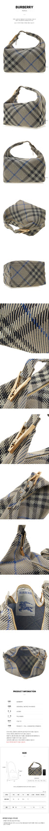 BURBERRY MD PEG CH4 B9629 SS25 Damen Check Mittel Tote Bag 8092989 140569502 [P]
