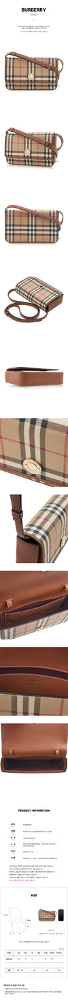 Burberry LS HAMPSHIRE DFC A7026 FW24 Vintage Check Crossbody Bag 8094435 124129366 [P]