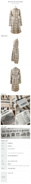 BURBERRY チェックコットンシャツワンピース 154680631 [P]