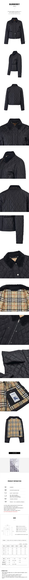 Burberry W OLDHAM C1900 FW25 Women's Cropped Quilted Jacket 139793610 [P]