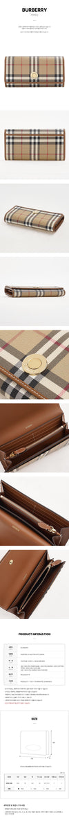BURBERRY Lange Geldbörse mit Karomuster 162370841 [P]