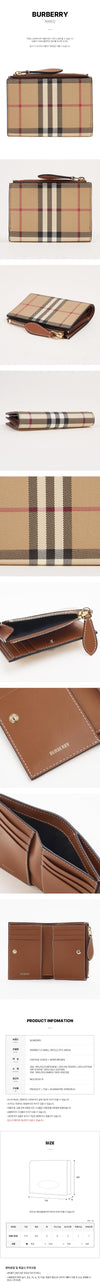 BURBERRY LS SMALL BIFOLD DFC A9534 SS26 Checkered Geldbörse 159404200 [P]