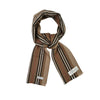 Burberry Icon Stripe Wool Top Brown Muffler 162184010 [P]
