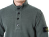 STONE ISLAND ワッペンパッチ 半開き ボタンジップ ウール ニット 105625947 [P]