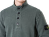 STONE ISLAND ワッペンパッチ 半開き ボタンジップ ウール ニット 105625947 [P]