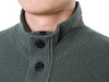 STONE ISLAND ワッペンパッチ 半開き ボタンジップ ウール ニット 105625947 [P]