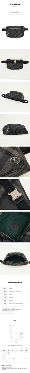 BURBERRY ML GRID BELT BAG S21 A2560 SS26 162370753 [P]