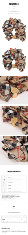BURBERRY Seidencheck Scrunchie 159404739 [P]