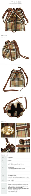 BURBERRY Kleine Karobucket Tasche 160221414 [P]