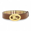 BURBERRY チェックオーバル女性リバーシブルベルト 158496189 [P]