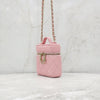 CHANEL Pink Caviar Top Handle Vanity Mini Chain Bag 8743 8140696 [P]