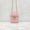CHANEL Pink Caviar Top Handle Vanity Mini Chain Bag 8743 8140696 [P]