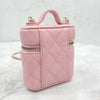 CHANEL Pink Caviar Top Handle Vanity Mini Chain Bag 8743 8140696 [P]