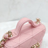 CHANEL Pink Caviar Top Handle Vanity Mini Chain Bag 8743 8140696 [P]