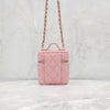 CHANEL Pink Caviar Top Handle Vanity Mini Chain Bag 8743 8140696 [P]