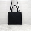 PRADA トライアングルロゴキャンバスドリルトートバッグ 1BG382 9236 2774075 [P]