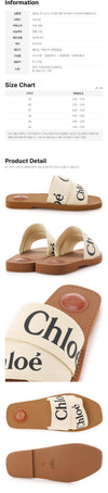 Chloe Wood Logo Strap Sandals Ivory 101 159676195 [P]