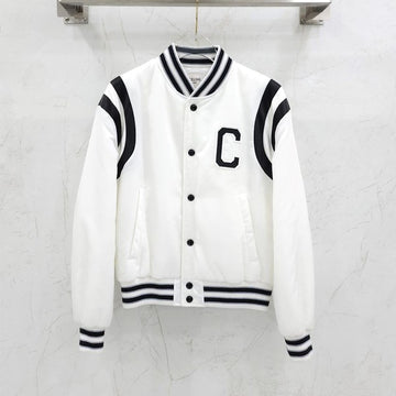 CELINE ロゴパッチクロップバージョンバイカー秋冬ジャケット 36 2W803227R 5788 163158534 [P]