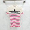 DIOR Riviera gestreifter Kurzarm-Pullover 36 4372 163158752 [P]
