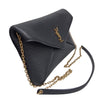 SAINT LAURENT Enveloppe en cuir d'agneau avec chaîne, petite taille, 855569 AACYT 1000 157162655 [P]