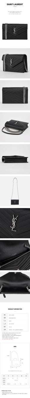 SAINT LAURENT 857605 BOW02 1000 FW25 レディース カサンドラ エンベロープ バッグ 152233246 [P]