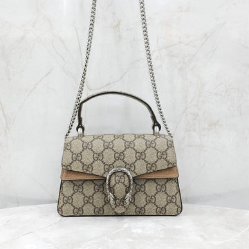 Gucci Dionysus Mini Top Handle Chain Bag Beige 752029 7542 553887 [P]