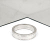 TIFFANY & CO Diamant 1P Together Doppel Milgrain Band Ring Platin 4.5 3360498 [P]