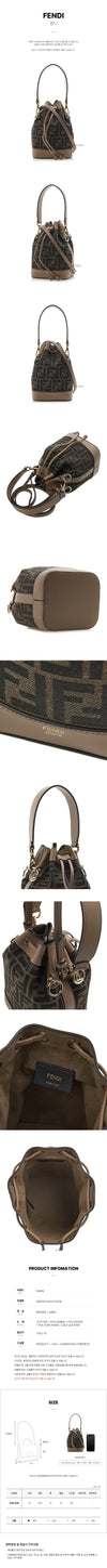 FENDI Montrezzo FF Bucket Bag 152837331 [P]