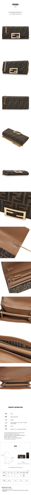 Fendi Baguette Chain Long Wallet 160534098 [P]