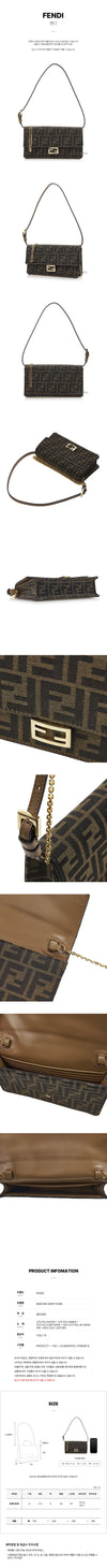 FENDI Baguette-Kette Schultertasche Damen 8M0498 A98P F0A6E FW25 147627136 [P]