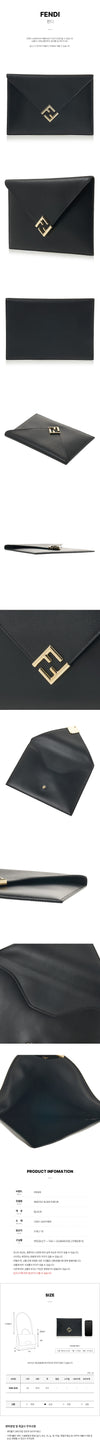 FENDI 8N0152 ALWA F0KUR Herren FF Diamant Flach Clutch 76416794 [P]