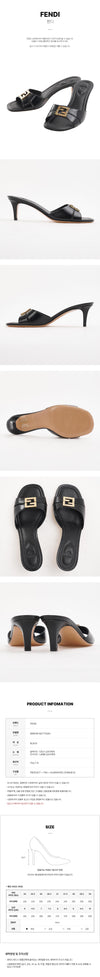 FENDI 8R8538 NA7 F0QA1 SS26 レディース フォールド ミッドヒール サンダル 160533990 [P]