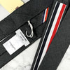 THOM BROWNE ストライプ ウール ネクタイ ダークグレー (MNL021A F0147 025) 158340099 [P]