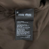 MIU MIU Corduroy gewaschene Denim Bomberjacke schwarz 25FW 38 160755467 [P]